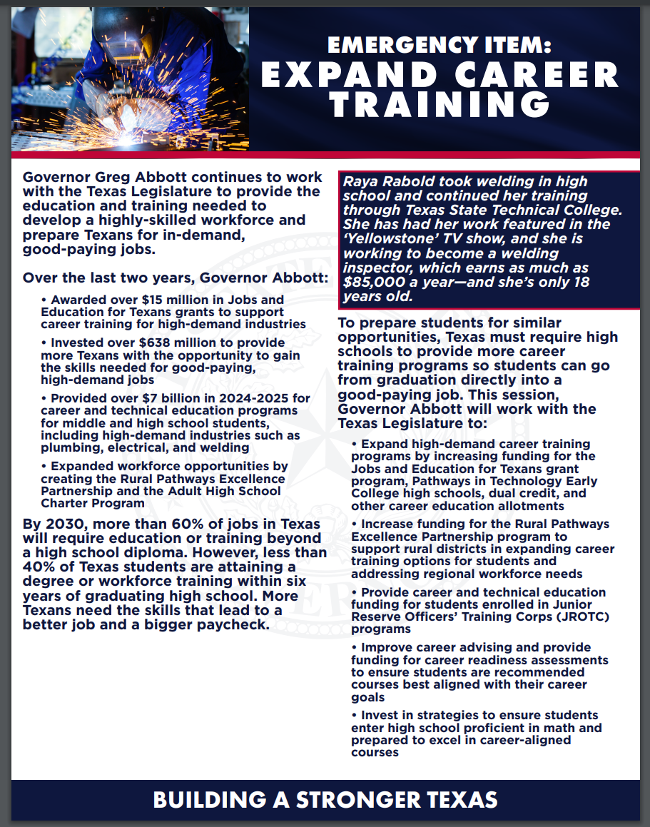 Expand Career Training Flyer